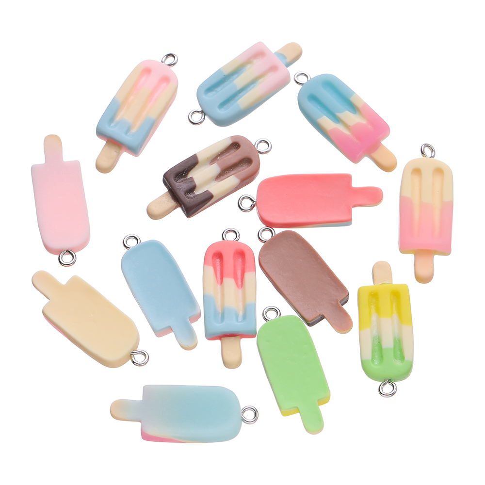 Resin Art Notes - 10 pçs 12x32mm bonito colorido picolé