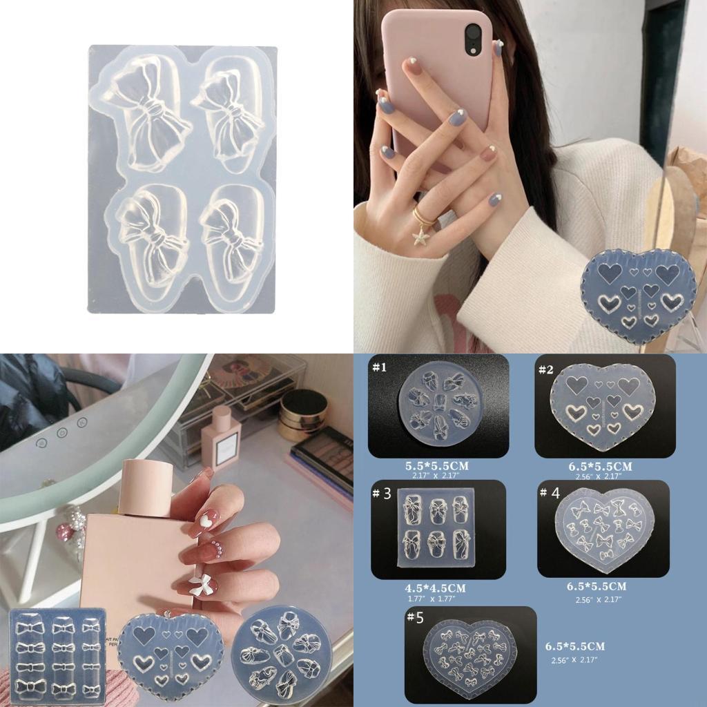 Resin Art Templates Free - Molde escultura silicone para unhas, ferramentas