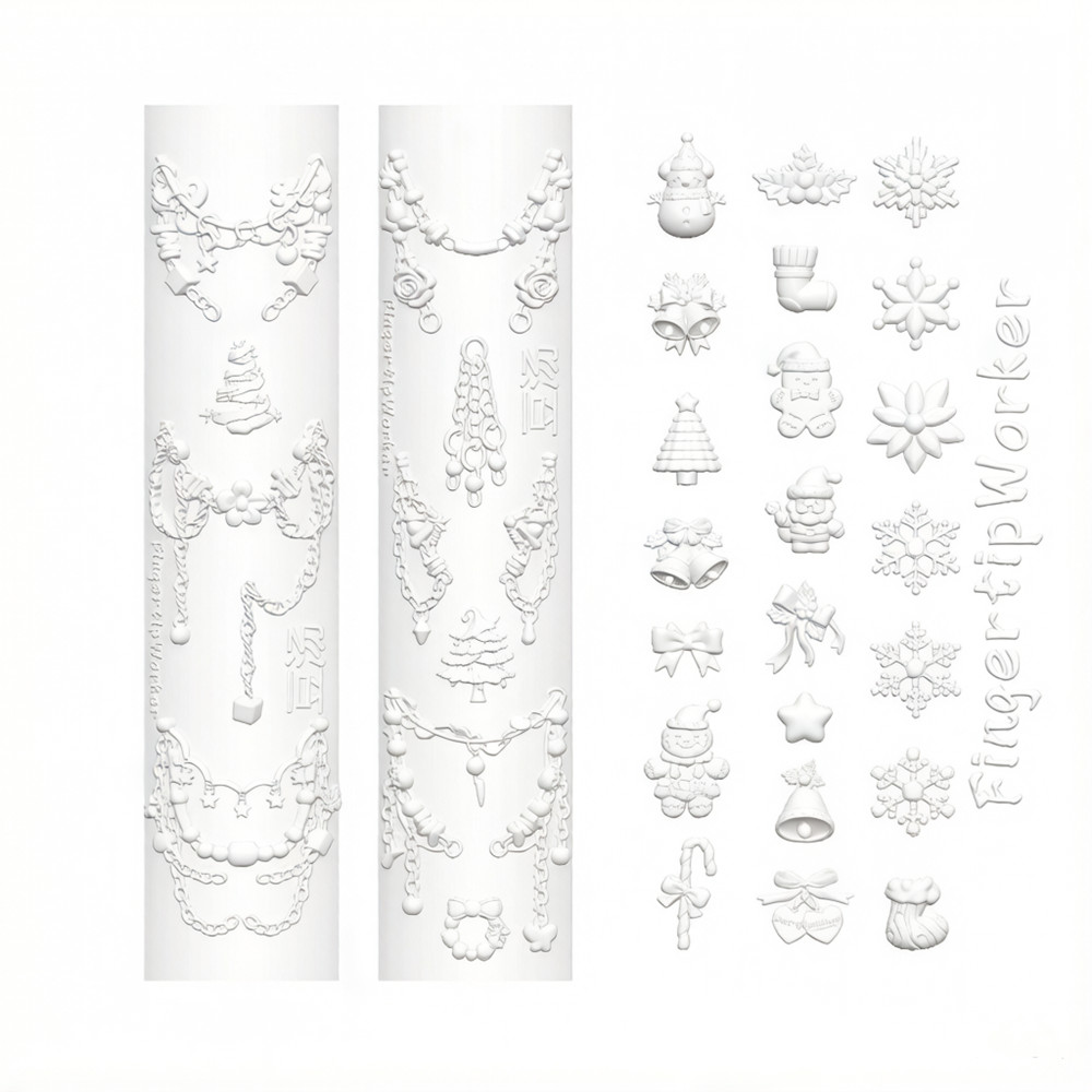 Resin Art Templates Free - Molde de Silicone 3D de Natal