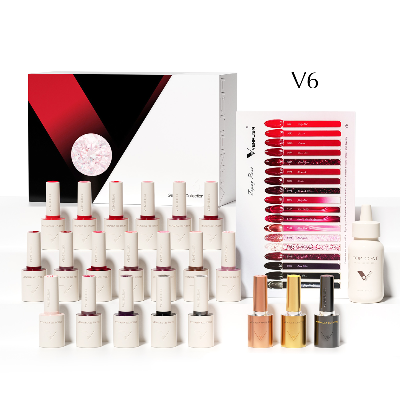 Resin Art Training - VENALISA V6 Novo Kit 10ml Esmalte
