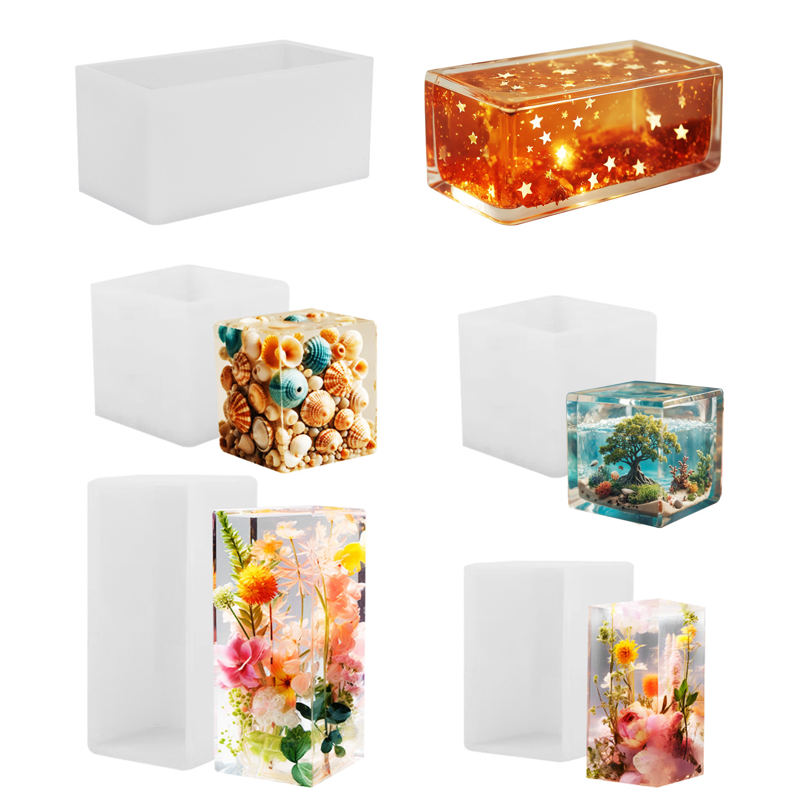 Resin Art Mould - Molde de Silicone para Fundição de