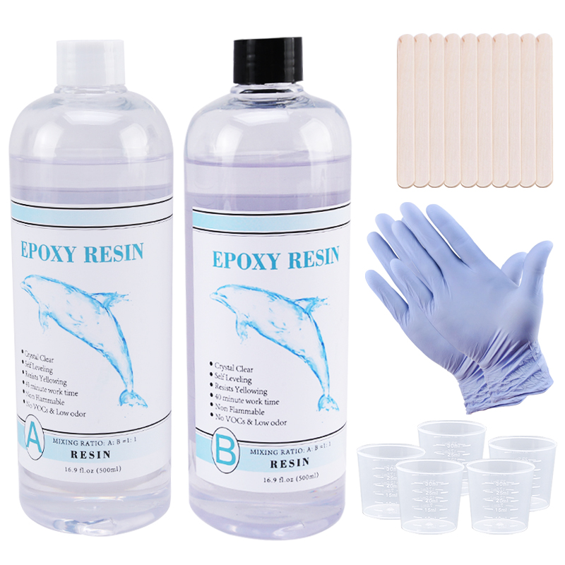 Uv Resin Clear Hard - 1:1 resina epóxi transparente cristal claro