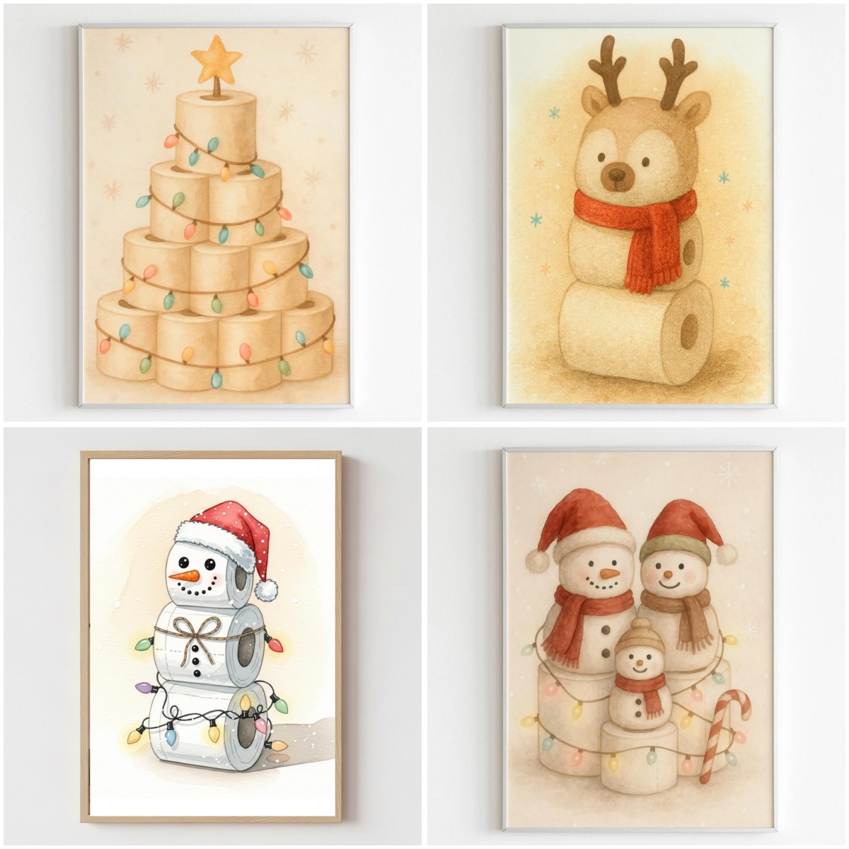 Resin Art Wallpaper - Arte de Parede Engraçada de Natal