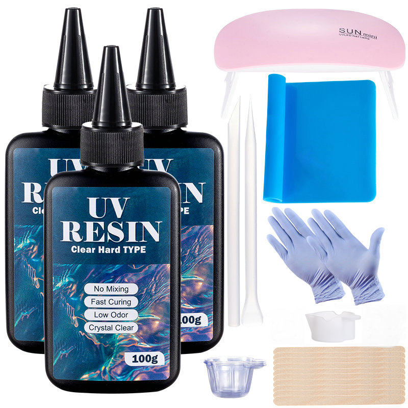 Uv Resin Clear Hard - 100g/250g resina uv transparente tipo duro