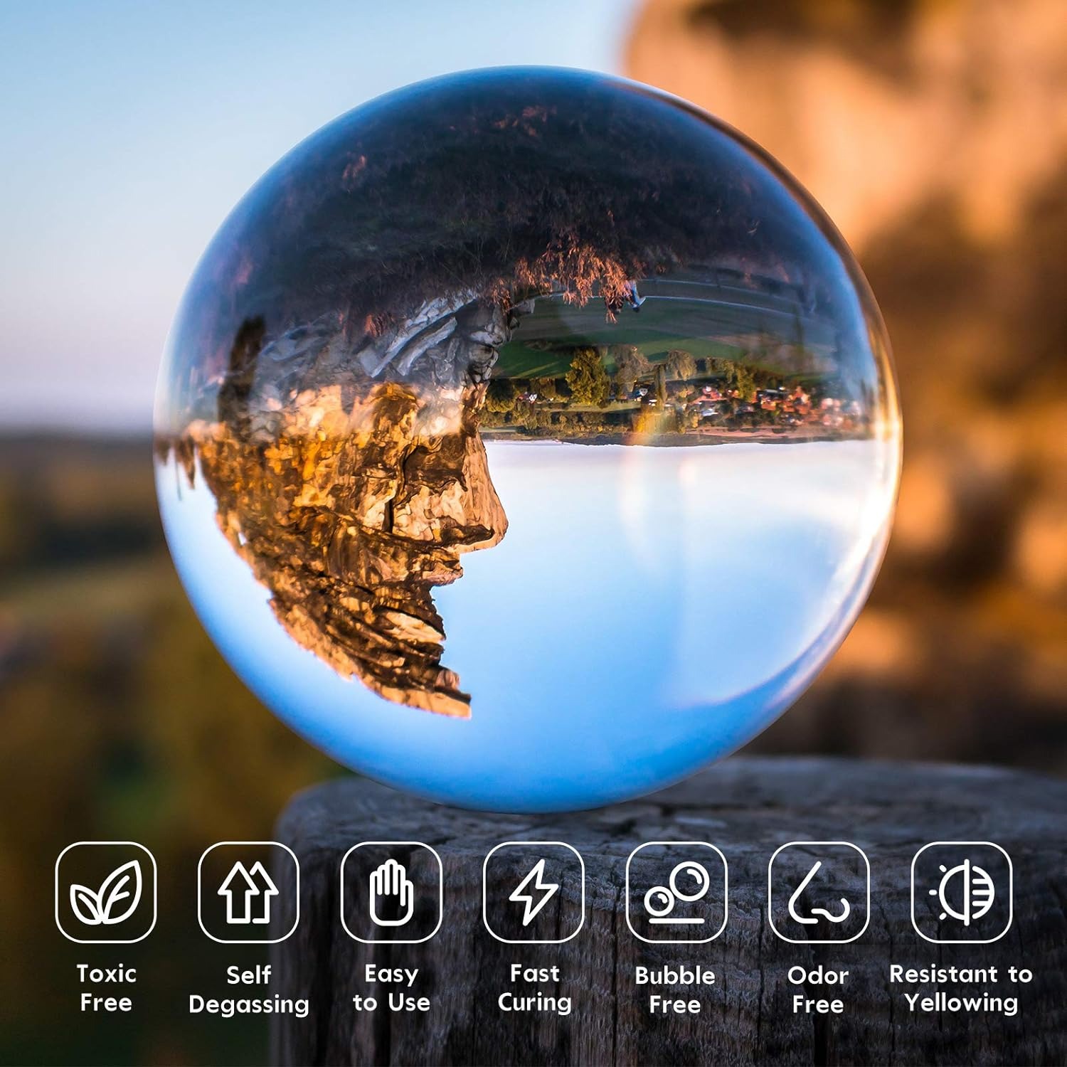 Atualizado Crystal Clear Resin - Uv Resin Clear Hard avaliação e preço