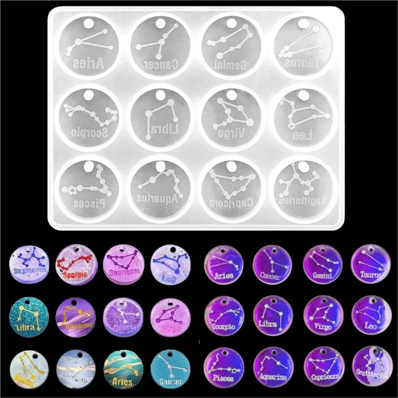 12 moldes de resina de constel - Resin Art Liquid avaliação e preço