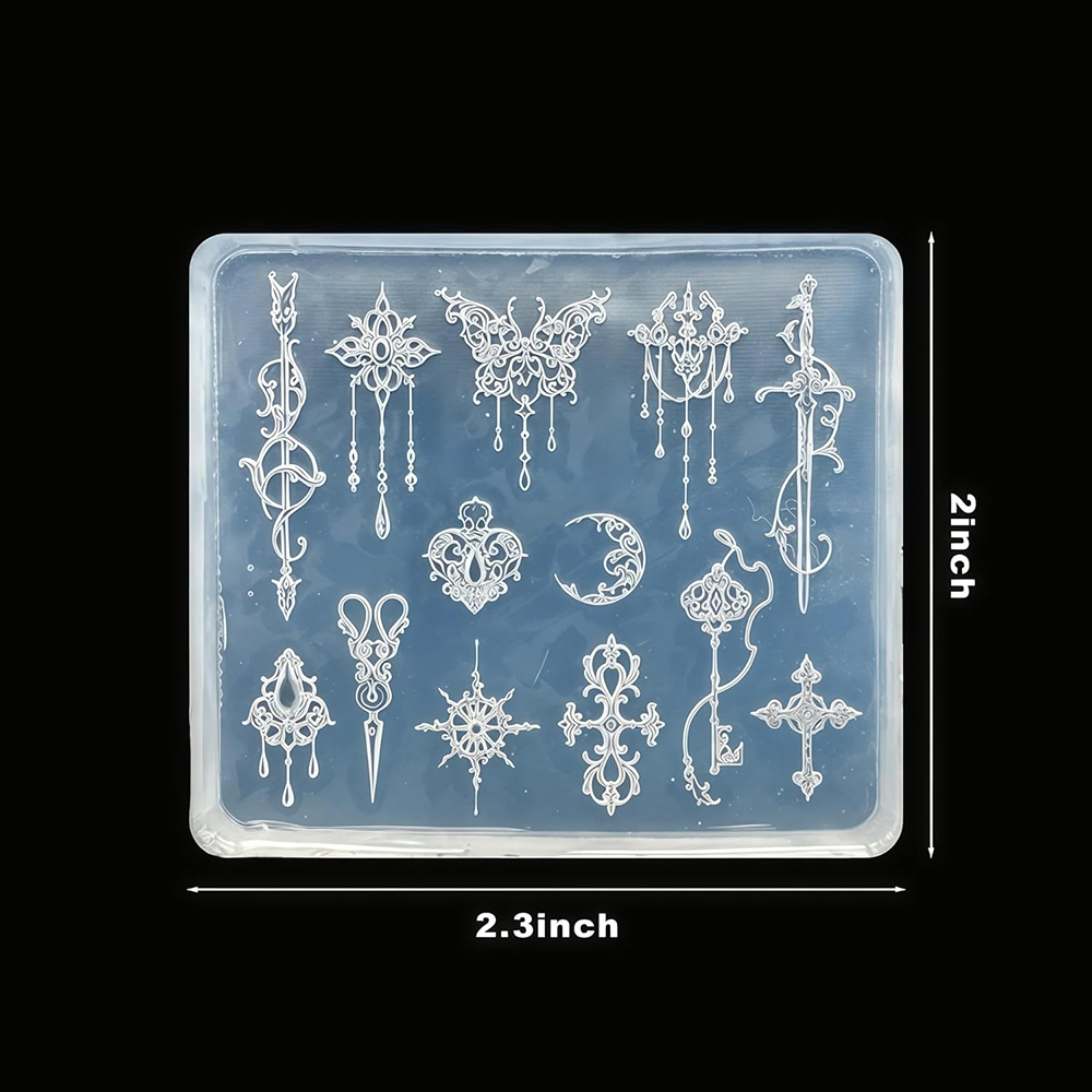 Molde de silicone de seta lua  - Resin Art Templates Free avaliação e preço