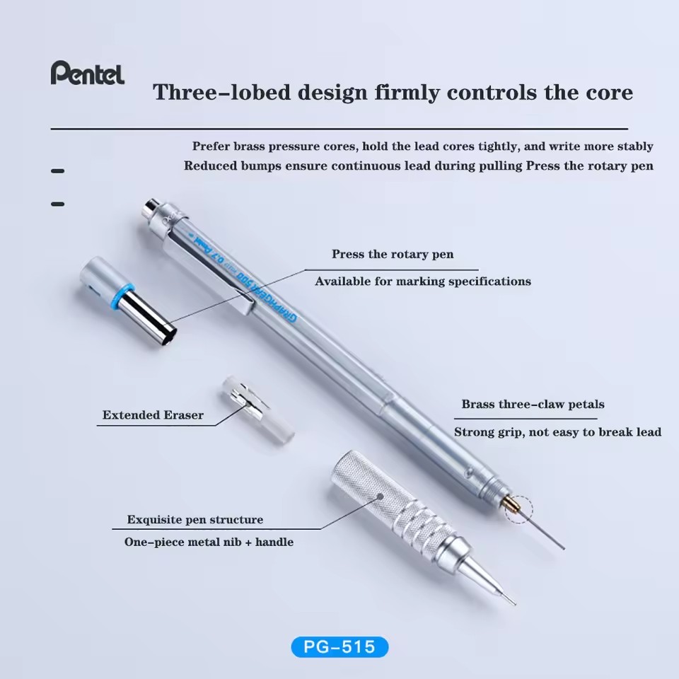 Pentel GraphGear 500 Lápis de  - Pentel Pen Graphgear avaliação e preço
