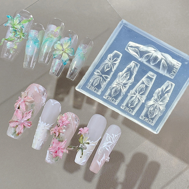 Z. Molde de Unhas 3D de Flores - Resin Art Templates Free avaliação e preço