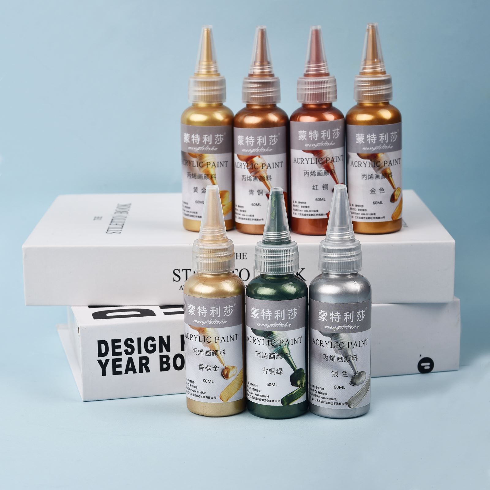 7 cores 60ml/garrafa metálica  - Resin Art Bottle avaliação e preço