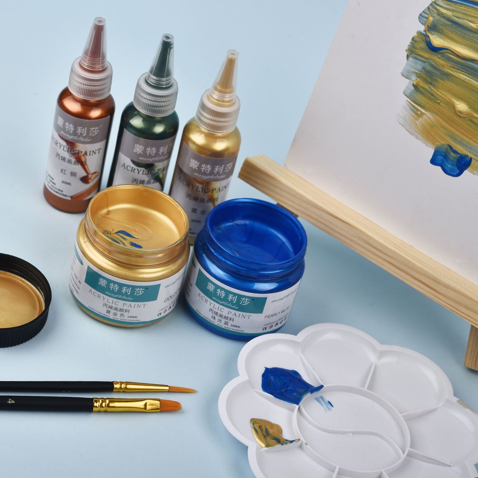7 cores 60ml/garrafa metálica  - Resin Art Bottle avaliação e preço