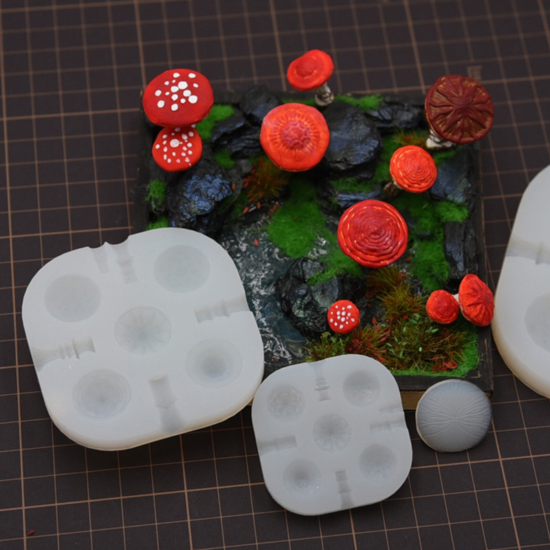 2 pçs/set mini cogumelo molde  - Resin Art Mould avaliação e preço