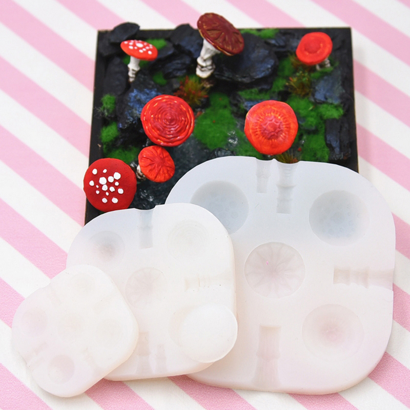 2 pçs/set mini cogumelo molde  - Resin Art Mould avaliação e preço