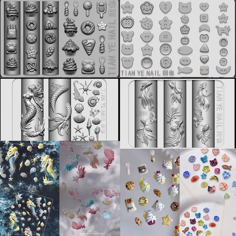 Molde de Silicone Macio 3D par - Resin Art Templates Free avaliação e preço