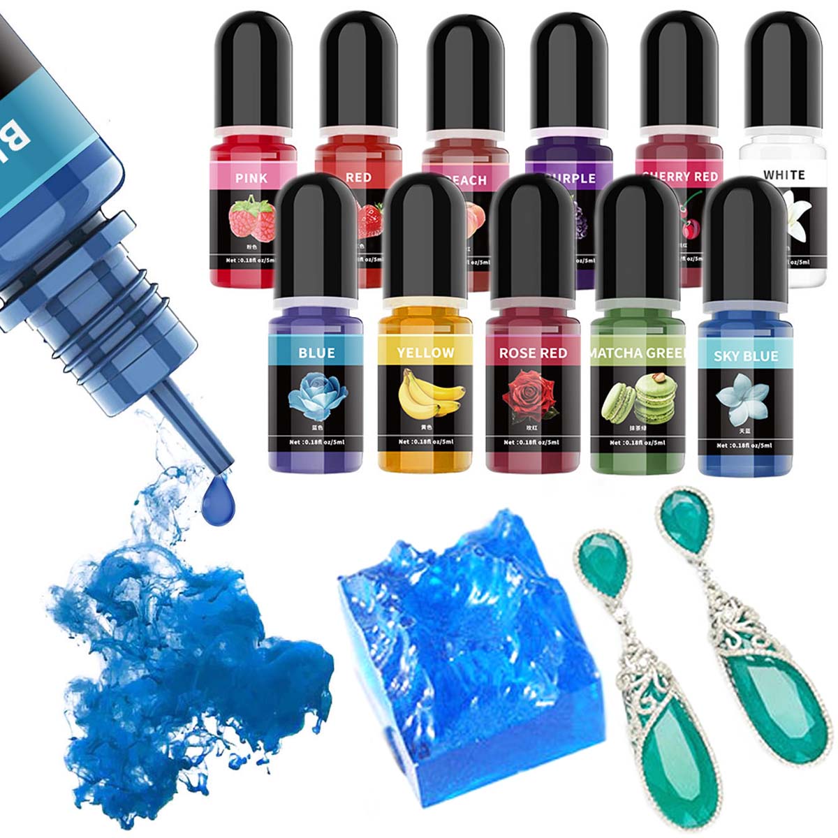 5ml/garrafa pigmento de resina - Resin Art Bottle avaliação e preço