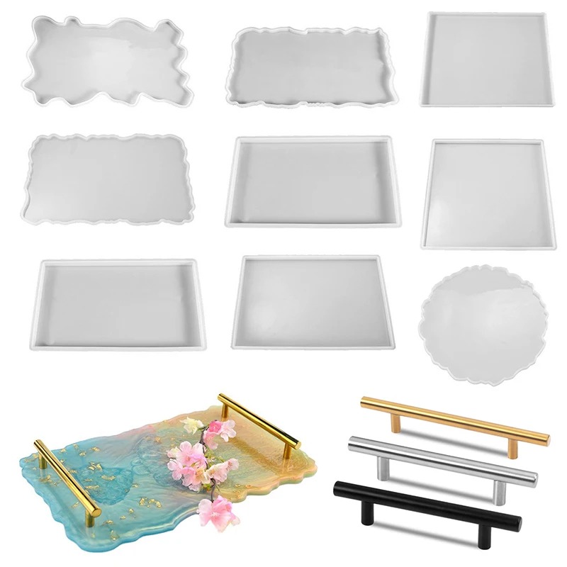 Bandeja de resina epóxi molde  - Resin Art Mould avaliação e preço