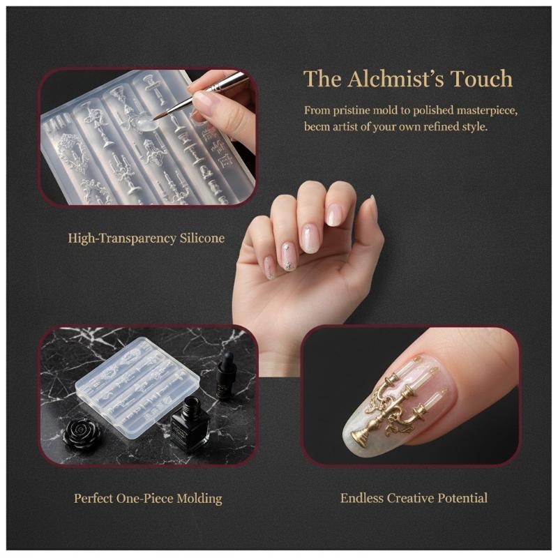 Molde de Silicone 3D para Unha - Resin Art Templates Free avaliação e preço