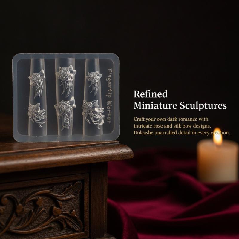 Molde de Silicone 3D para Unha - Resin Art Templates Free avaliação e preço