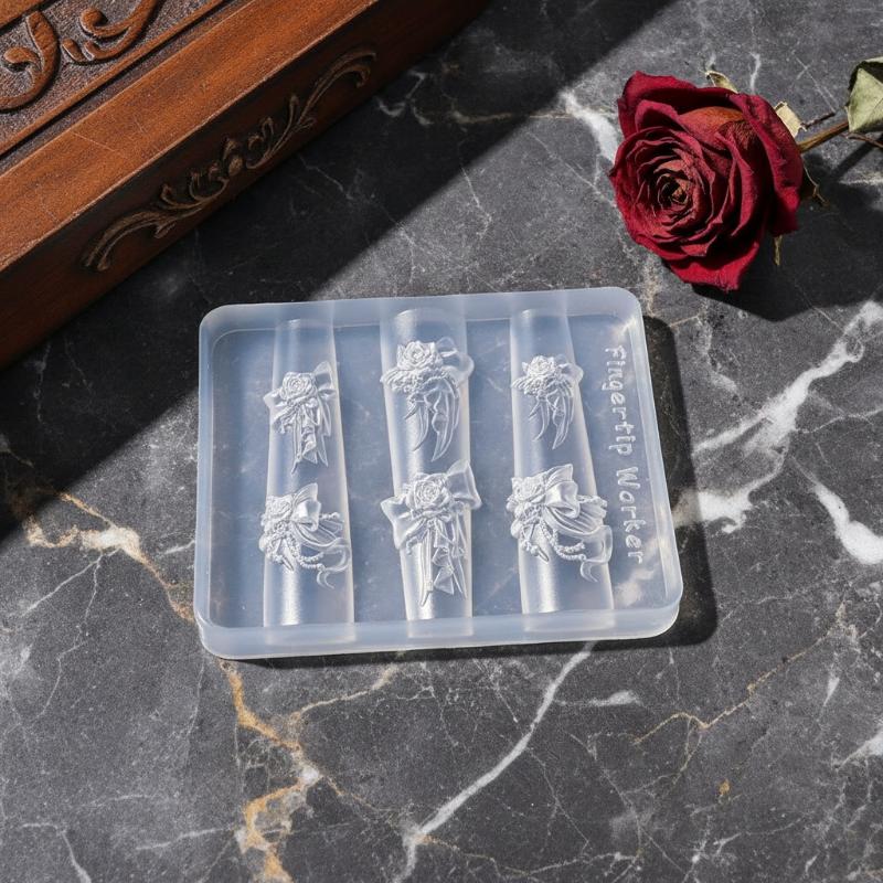 Molde de Silicone 3D para Unha - Resin Art Templates Free avaliação e preço