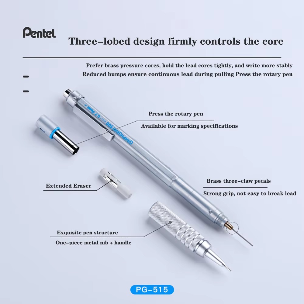 1 unidade Lápis Mecânico Pente - Pentel Pen Graphgear avaliação e preço
